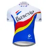 Banesto equipe pro camisa de ciclismo mtb ropa ciclismo das mulheres dos homens verão ciclismo maillot bicicleta camisa wear 2202262508