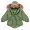 Nieuwe kinderen Winterkleding Jacket Kids Boy 2-10 Oud-Maat Bont Hooded Coats Children Boys Winter Jacket