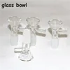 usine de bar Pièce de bol en verre épais pour diapositives Bong Entonnoir Bols Pipes bongs fumer grossiste capiteux de couleur claire 14mm 18mm