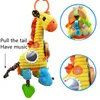 Высокое качество Top Baby Plush Toy Giraffe Pull Bell Многофункциональная кровать, висит для прививки Учебные Tehher Toys Лучший подарок LJ201113