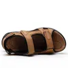 Roxdia Yeni Moda Nefes Sandalet Erkekler Sandal Hakiki Deri Yaz Plaj Ayakkabı Erkekler Terlik Nedensel Ayakkabı Artı Boyutu 39 48 RXM006 N4SC #