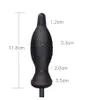 Super Large Anal Balls Silicone Butt Plug Vibrator Inflatable Prostate Massager Dildo Pump Anal Dilator Vagina Masturbator1859673