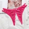 Lingerie sexy da donna mutandine con apertura sul cavallo biancheria intima di pizzo floreale porno carina mutandine crotchless coppia sesso indossare slip flirty 401