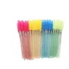 300pcslot brillant jetable applicateur de cils baguettes bigoudi brosse ensemble mascara sourcil spoolers peigne baguettes spoolies brosses maquillages5991959