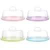 Bouteilles de stockage Bocaux Boîte à gâteau ronde en plastique portable Cupcake Dessert Container Case Sealing Handheld Carrier Wedding Birthday Supplies1