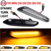 2 bitar LED -dynamisk sidomarkör Turn Signal Light Indicator Blinker Lamp för BMW E90 E91 E92 E93 E60 E87 E82 E465017694
