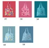 New Polyester Foldable Shopping Bags light folding Bag Eco-Friendly hand carry Bag Shopping Handbag Tote vegetable fruit Storage Bags