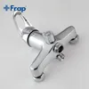 FRAP 1 set 300mm Outlet pipe Chrome Bath shower faucet Brass bathroom taps with ABS shower head F2203 LJ201212