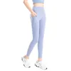 Leggings pour femmes Pantalons de yoga Fitness Sports Running Pantalons nus poncés Poches latérales Hanches de pêche Pantalons courts serrés Survêtement Gilrs Joggers