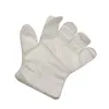 gants en plastique transparent