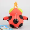 8 pezzi / set Digimon Adventure Agumon Gabumon Tailmon Tentomon simpatico ciondolo in peluche con portachiavi regalo per bambini LJ201126