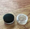 3ml Clear Base Tom plastbehållare Jars Pot 3gram Storlek För Kosmetisk Kräm Eye Shadow Nails Pulver Fast Ship