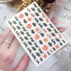 Nail Art Dragon Decals Stickers Red Black Colorful Dragons 3D Back Glue Nails Decal Sticker Self Adhesive Acrylic Tips Tool3228809