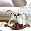 1pcs Ornament Creative Funny Beautiful Hobbyhorse Craft Hobbyhorse Figurines Miniatures For Home Store Kid Room Decoration Craft T200331