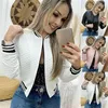 GAOKE Autumn Winter Leisure Fashion Women Jacket O-neck Zipper Stitching Quilted Bomber jacket Coats Short 211223