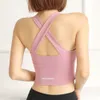 Racerback Sports Bras för kvinnor Seamless High Impact Support för Yoga Gym Workout Fitness Sportkläder Zipper Vest Jogging Tank Toppar