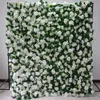 8x8 pés de alta qualidade criativa parede de flores 3d feita com tecido enrolado Flores artificiais Arranjo Decoração de cenário de casamento