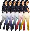 새로운 여성 긴 바지 의류 디자이너 색상 Cy823 슬림핏 미니 레깅스 클럽 섹시한 마이크로 플레어 팬츠 기질 엉덩이 리프팅 변경