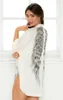 Back Angel Wings Print Cardigan Женщины дикие вязаные блузки Batwing Tops Women Long Sweaters Cardigans G1273 201128