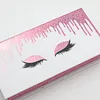 Wholesale magnetic eye lash box best selling package for 8mm-30mm full strip eyelashes 3d 5d 6d 100% real mink lashes