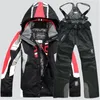 Nowe Mężczyźni Ciepłe Snowboard Garnitury Mężczyźni Zima Kostium Narciarski Męska Wodoodporna Oddychająca Kurtka śnieżna + Pant Ski Set Set De Snowboard 201114