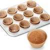 Standard Natural Cupcake Liners Grease-Proof Paper Baking Cups Muffin Wrapper for Party Wedding Birthday KDJK2203