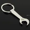 NEWEco-friendly Silver stainless steel Wrench Spanner Beer Bottle Opener Key Chain Keyring Gift Kitchen Tools RRE13009