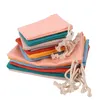 9 * 12cm 7 * 9 cm 10 * 14cmcotton doek trekkoord tassen stuff orgnizer pakket Drawsting bruiloft Party verpakking gekleurde katoenen sieraden pouches