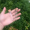 100 pcs 22x70mm 18ml Clear Transparent Glass Tube Bottles With Cork Stopper Empty Scented Tea Seeds Jars Vials Containers