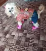 コーヒーロシアレザーパンクスタイルのペットドッグコート小さな犬ジャケットコート新しい犬服2010307639402