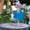 Bong carré coloré corps rectangulaire conduites d'eau en verre plates-formes pétrolières Bongs percolateur tuyau en verre capiteux nuage sur Bongs avec Banger en gros