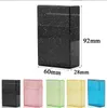 Transparent Colorful clear ABS Plastic Cigarette Case Storage Smoking Accessories Holder Box Container multiple colors Tool Hookahs Bongs