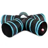 Tubo de túnel para gatos Tienda de juegos plegable de 5 vías Juguete interactivo Laberinto Casa para gatos con bolas para gatito Animal pequeño JK2012XB