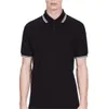 Hot Sale Summer Men fred T-Shirt Embroidery Breathable London Brit Polos Twin Tipped Short Sleeve perry Classic Polo Shirts Black Gray White