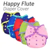 12pcs Lot Happy Flute Diaper Cover One Size Cloth Diaper Waterproof PUL Breathable Reusable Diaper Covers for Baby Fit 315kg 2014613513