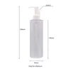 250ml X 25 vazios frascos de cosméticos plástico limpeza Bomba de óleo Container Massagem Dispenser PET Garrafa Verde Vermelho Preto Branco