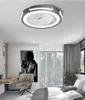Новые современные домашние потолочные вентиляторы Light Spectures Plate гостиная столовая ультратонкая вентилятор All-in-One Form