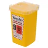 Tragbare 1L Sharps Container Medizinische Nadeln Bin Biohazard Tattoo Piercing Nadeln Barber Rasierklinge Entsorgung Sammel Box