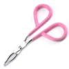 Hot Sale Stainless Steel Eyebrow Tweezers Elbow Eyebrow Pliers Tweezers Colorful Hair Removal Clip Beauty Makeup Tools