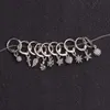 Kadınlar Takı Çember Denizyıldızı Kadınlar Kübik Zirkon Stud küpe için 1piece Kalp Taç Ay Yıldız Piercing Hoop Küpeler
