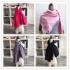 14Colors Square -sjaals voor damesheren Luxurys Pashmina Top Kwaliteit Silks Katoen Blend Women Fashion Silk Scarf Designers sjaals 5255805