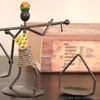 African Lady Candle Holder Retro Iron Tribal Women Candlestick Stand Charming Dinner Table Decor Ornament för Home Bar