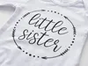 Recém-nascido roupas bebê meninas conjunto de roupas casuais irmãzinha Bodysuit tops + calças florais + bowknot headband roupa infantil lj201221