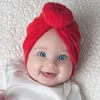 18 * 19 CM Neonate Tinta unita Cappelli per maglieria Moda Ciambella fatta a mano Berretto neonato Copricapo infantile Abbigliamento Decorazione Puntelli foto