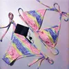 Оптовая новая женщина пляж Super Hot Hot Bikini Lingerie 2 штуки купание купание купание костюмы сексуальные бикини