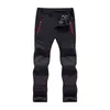 Pantaloni cargo in pile invernali da uomo pantaloni tattici impermeabili da esterno uomo caldo pantaloni da trekking traspiranti oversize taglie forti uomo H1223