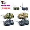 Nova RC Tanque Alemanha Tigre I Colorido 1:72 Vívido Alto Simulado Grandes Tanques Brinquedos 2117 Mini Brinquedo de Controle Remoto 201208