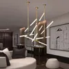 Moderne Acryl -LED -R￶hrchen Suspension Anh￤nger Licht B￼ro Beleuchtung Kronleuchter f￼r Schlafzimmer Bar Wohnzimmer Haus Beleuchtung Pa03128180469