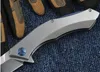 Shigov Blue Moon Pocket Folding Kniv 9Cr18mov Blade G10 Handtag 58-60hrc Camping Survival EDC Tool Knives EF