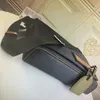 Högkvalitativ Messengerväska Äkta läder Gaston Etiketter Eclipse Canvas Men Axel Väskor Mode Portfolio Väskor Män Crossbody Bag
